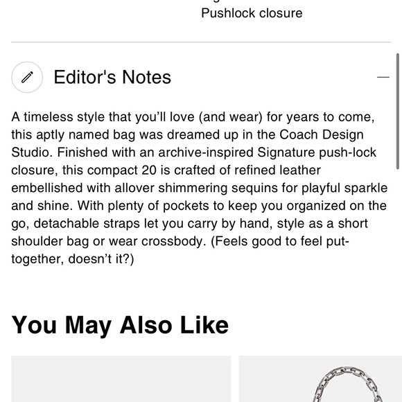 EUC Coach Sequin Studio purse style #CM426 in silver SOLD OUT ONLINE - Picture 14 of 15